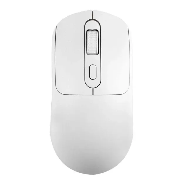 Компьютерная мышь беспроводная, аккумуляторная, бесшумная 2,4G+Bluetooth Белая Запорожье - изображение 1