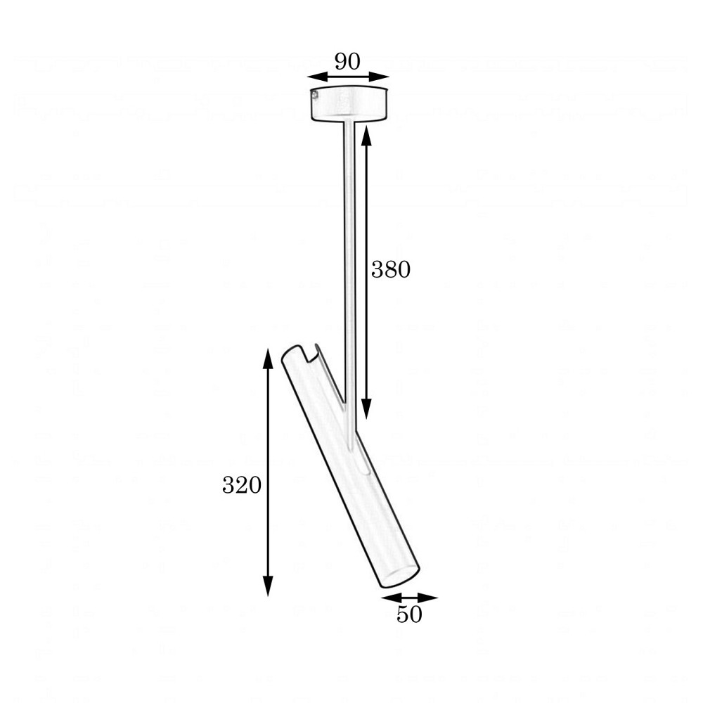 Світильник із поворотним плафоном на трубці MSK Electric Telescope NL 3257 Київ - фото 3