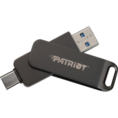 USB флеш накопитель Patriot 64GB Rage R550 Matte Black USB/Type-C 3.2 (PE64GR550DSAD) Винница - изображение 3