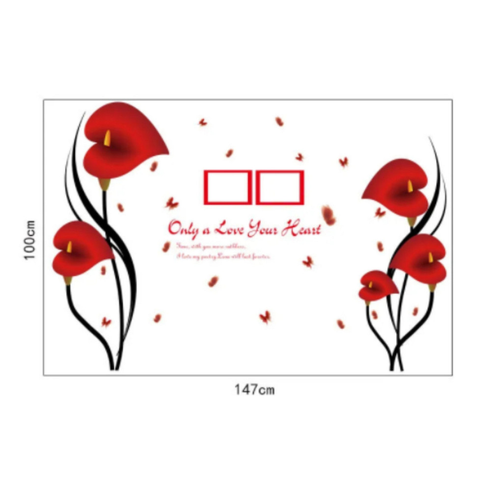 Виниловая наклейка на стену Антуриум Киев - изображение 3