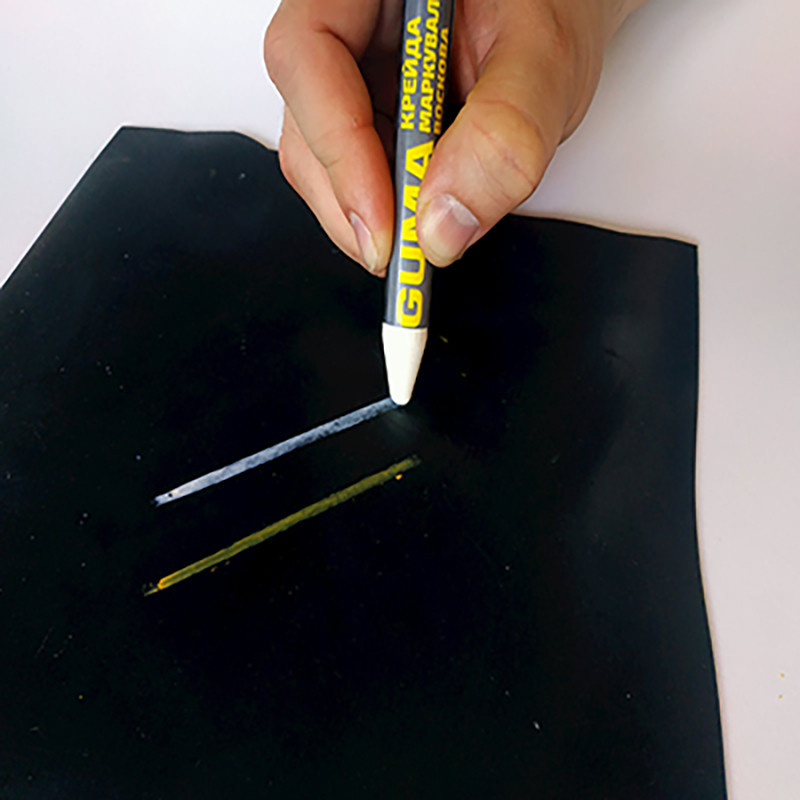 Мел восковой для маркировки по Резине (12шт), желтый Павлоград - изображение 7