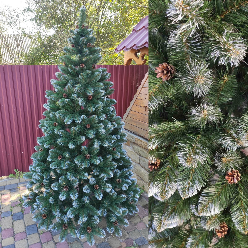 Елка искусственная новогодняя «Элитная» с шишками 1.5 / 1.8 / 2 / 2.5 м 1.8 Киев - изображение 1