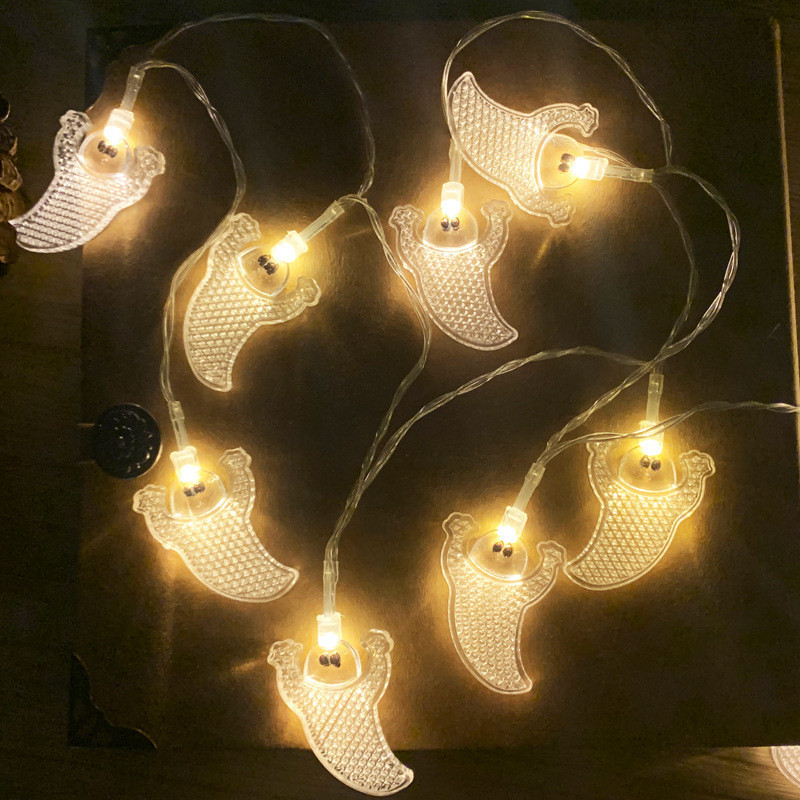 Гирлянда на Хэллоуин Привидения 150 см 10 led 5 на 3 см прозрачный Киев - изображение 3