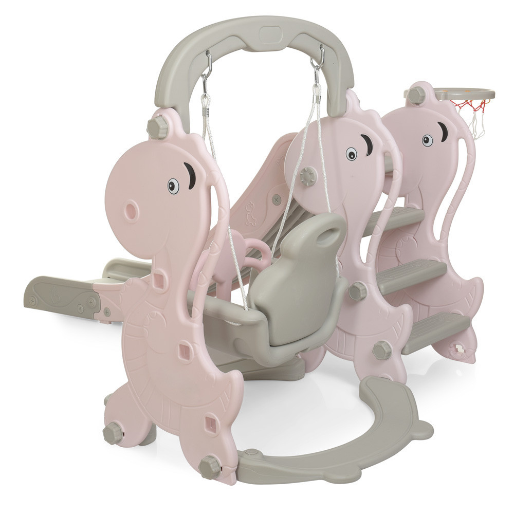 Детский игровой комплекс Bambi 3в1 горка качеля баскетбол (YG2020-2-8) для детей Киев - изображение 7