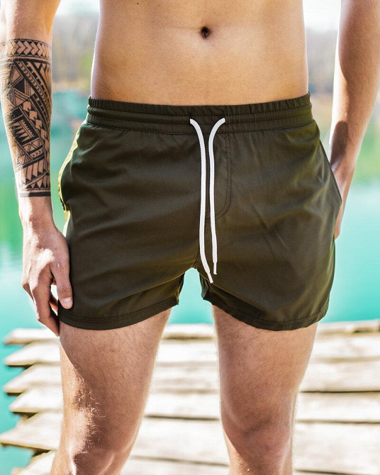 Плавательные шорты мужские хаки Pobedov Pool day Киев - изображение 1