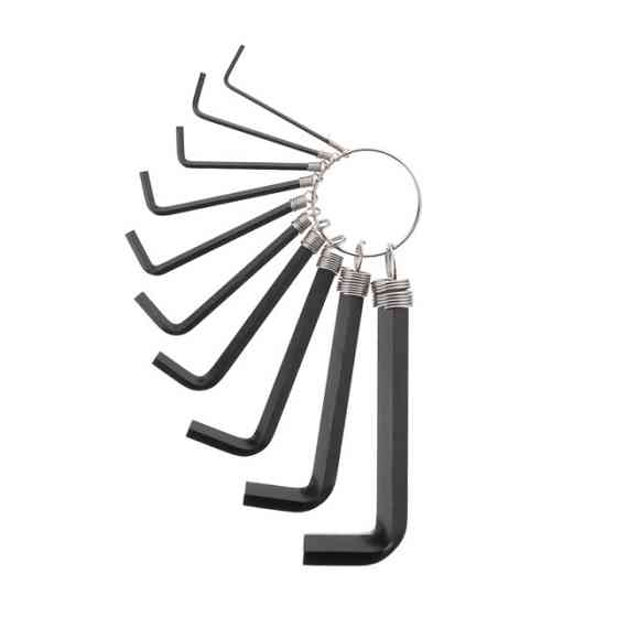 Набір ключів Г-подібних шестигранних, 10 шт., 1,5-10 мм INTERTOOL HT-1842 Киев