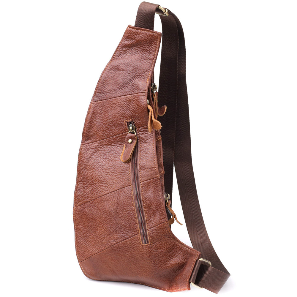 Мужская сумка с большим количеством карманов из натуральной кожи Vintage 22963 Коричневый Киев - изображение 2