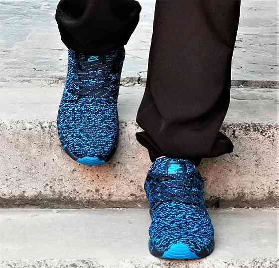 Кросівки Nike Сині Чоловічі Найк Блакитні Ткани (розміри: 41,42,43,44,45) Дніпро