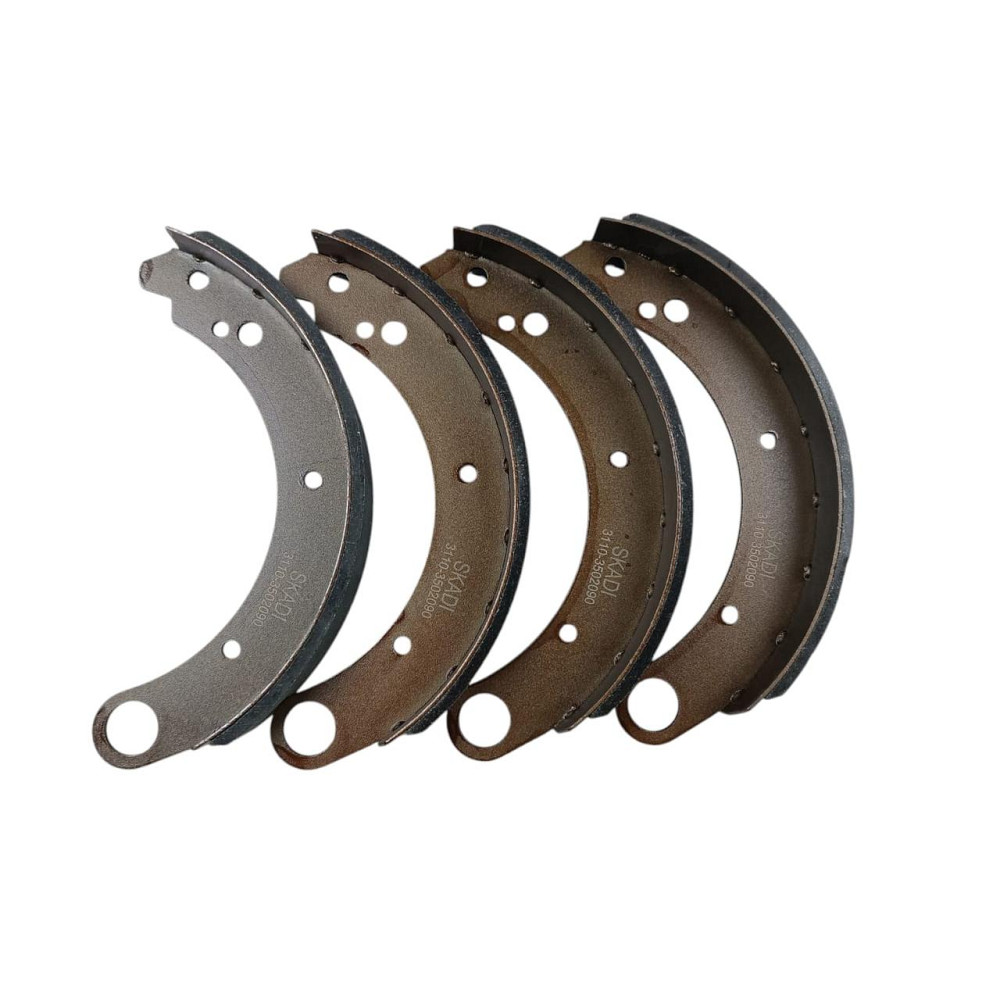 Колодки ГАЗ 2401, 2410, 31029, 3110, 31105 задні (к-кт 4 шт) гальмівні Мукачево - фото 1