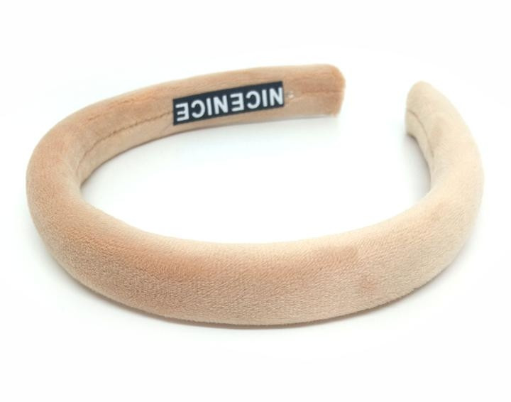 Обруч на голову тонкий бежевий Київ - фото 1
