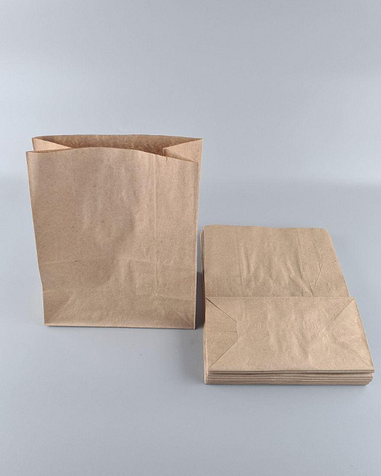 Пакет з дном паперовий 29*23*11 коричневий №26 (25 шт) Харків - фото 2