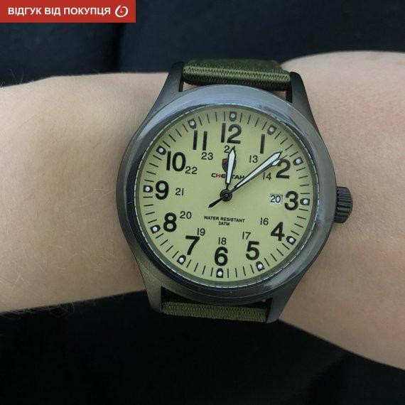 Мужские тактические наручные часы Cheetah Command (Зеленый) Киев - изображение 9