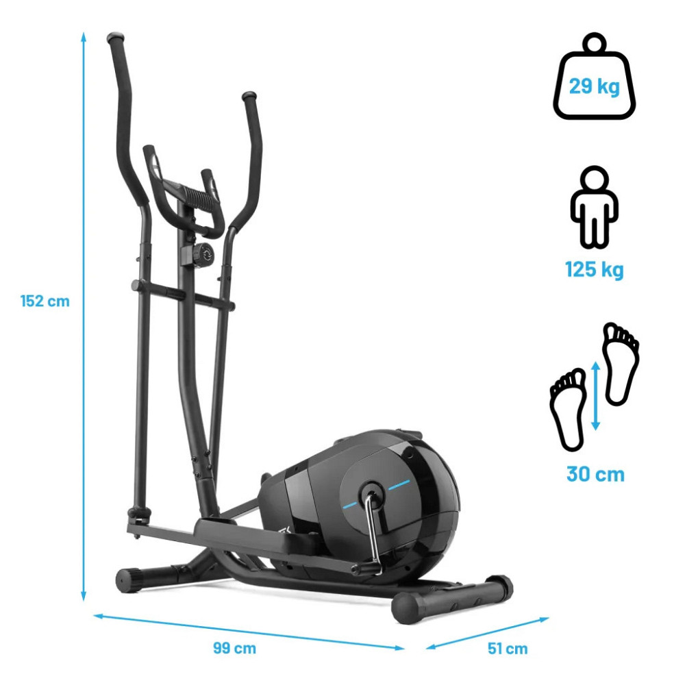 Орбітрек магнітний для домашніх тренувань із регулюванням навантаження та комп'ютером Gymtek XC1000 Київ - фото 9