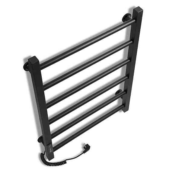 Електрична рушникосушарка Laris Зебра Альфа ЧФЧ6 500Х600 Е чорна, ліве підключення Київ