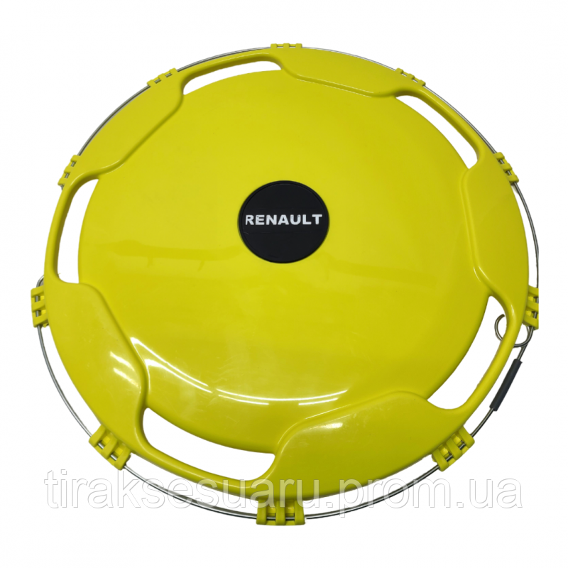 Колпак колеса 22.5 задний (пластик,желтый с логотипом) Renault. Колпаки на колеса 22.5 задние Луцк - изображение 1