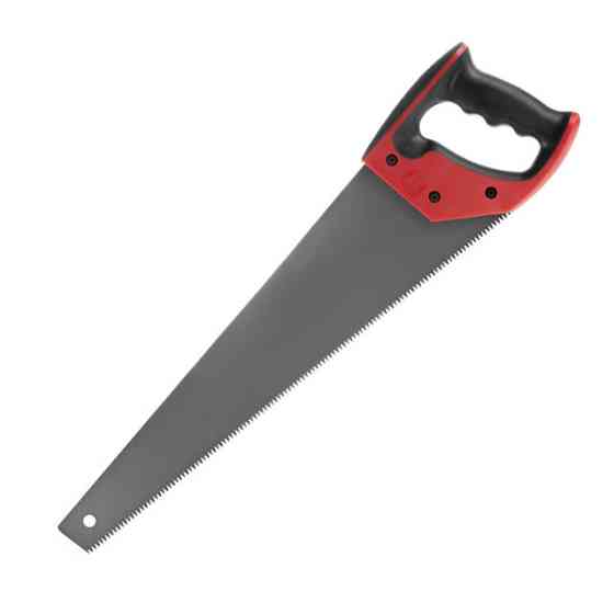 Ножівка по деревині, 450 мм, з тефлоновим покриттям, з гартованим зубом, потрійне заточування, 7 зуб/дюйм INTERTOOL HT-3108 Київ