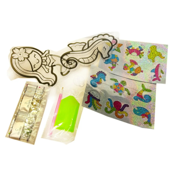 Набор для творчества и создания аксессуаров,алмазных подвесок,наклеек,детский набор страз для рукоделия мозайкой Кам'янець-Подільський