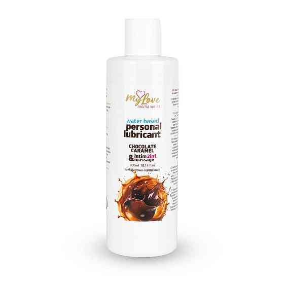 2в1 лубрикант та масажний гель - MyLove Aroma Series Intim&Massage Chocolate Caramel, 300 мл Sex Aura Київ