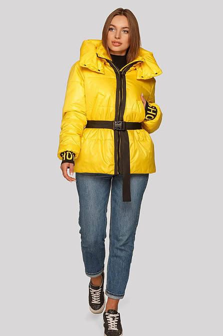 МОЛОДЕЖНАЯ ДЕМИСЕЗОННАЯ КУРТКА АЛЕСА СО СЪЕМНЫМ ПОЯСОМ И ТРИКОТАЖНЫМИ МАНЖЕТАМИ! 44-50р. Киев - изображение 10