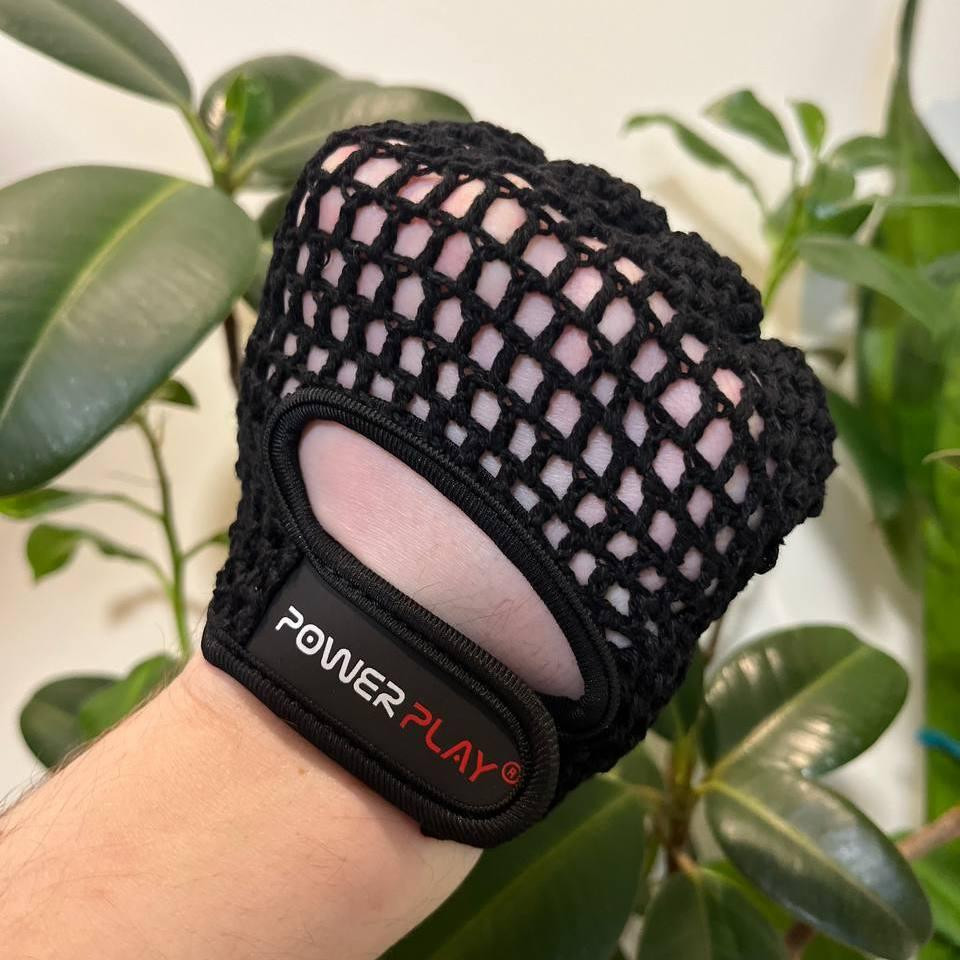 Рукавички для фітнесу PowerPlay 1953 Чорні XL Каменское - изображение 3