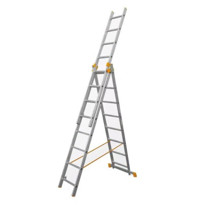 Драбина BUDFIX універсальна трисекційна 01410, 3х10 (130733) Вінниця - фото 1