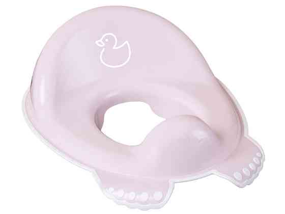 Накладка дитяча антиковзка на сидіння унітазу DUCK light pink Київ