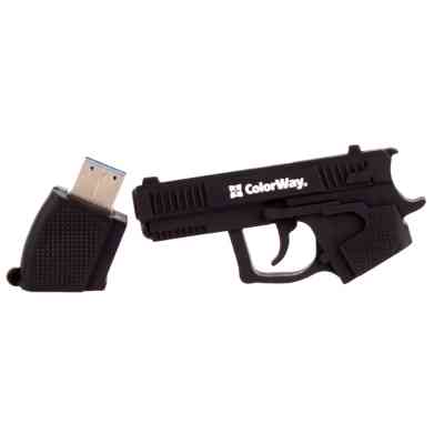 USB флеш накопитель ColorWay Pistol 32 GB 3.0 Black (CW-USBPL32) Винница