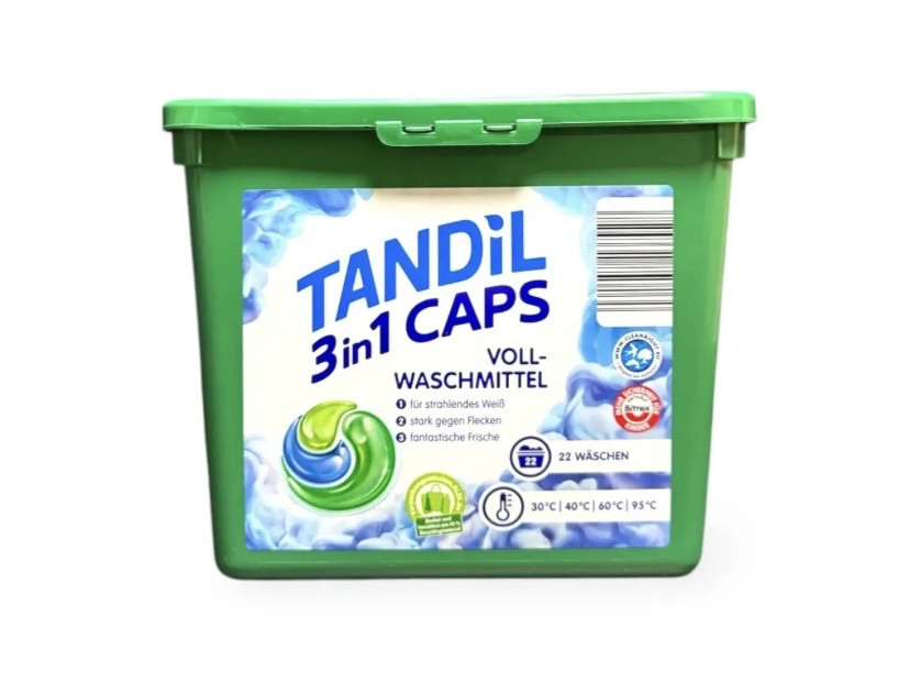 Капсули для прання TANDIL 3-в-1 voll універсал22 шт Виноградов - изображение 1