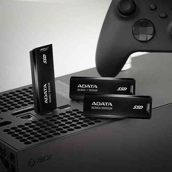 SSD диск портативний зовнішній накопичувач ADATA SC610 2TB USB 3.2 550 / 500Mb / s Black SC610-2000G-CBK / RD Одеса