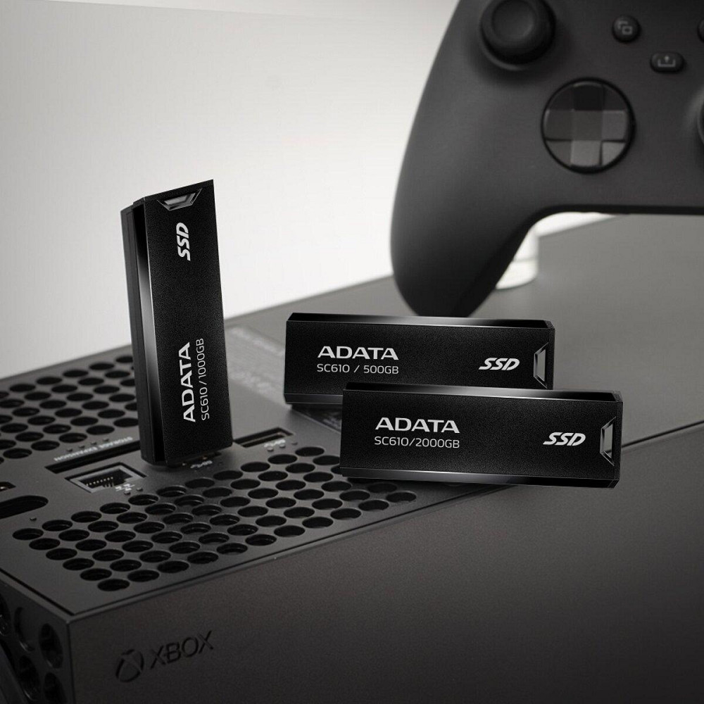 SSD диск портативний зовнішній накопичувач ADATA SC610 2TB USB 3.2 550 / 500Mb / s Black SC610-2000G-CBK / RD Одеса - фото 5