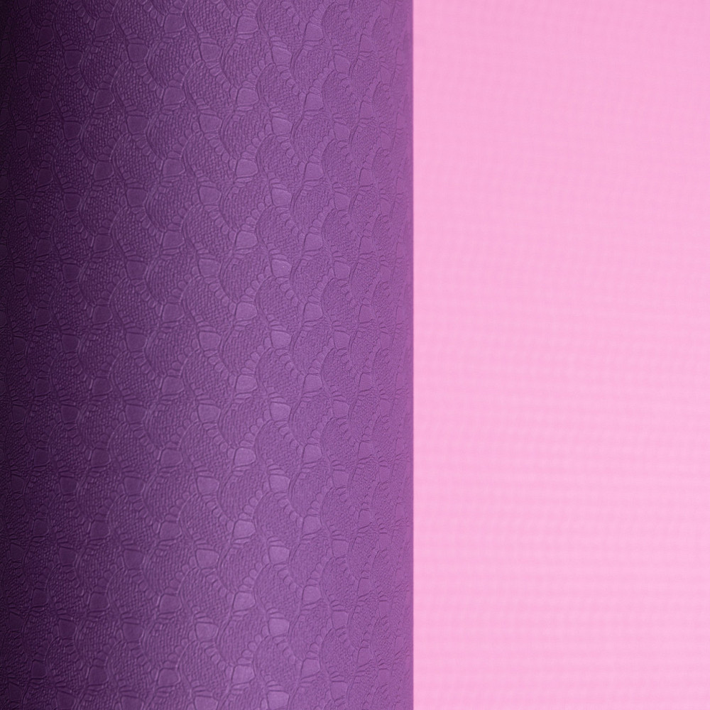 Нескользящий йога-коврик 173×58 см, фиолетовый Киев - изображение 3