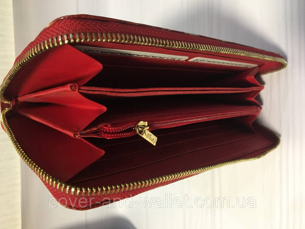 Модний жіночий гаманець на блискавці червоного кольору Moro Jenny Київ - фото 5