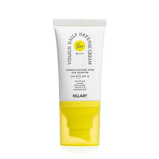 Солнцезащитный крем для лица SPF 50+ VitaSun Daily Defense Cream Hillary 40 мл Киев