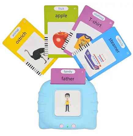 Учебные карточки Монтессори для изучения английского голубой Київ