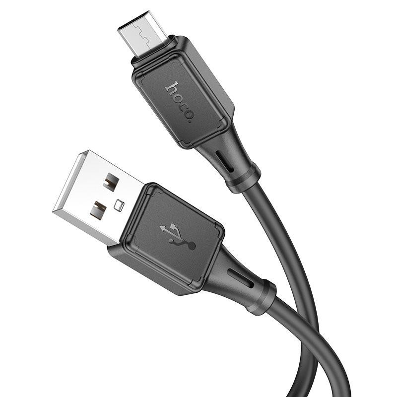 Кабель HOCO X101 Assistant silicone charging data cable Micro Black Одесса - изображение 1