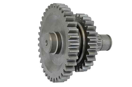 Вал раздаточной коробки УАЗ 452, 469 новый образец (37 зубьев) + шестерня промежуточного вала РК промежуточный Мукачево