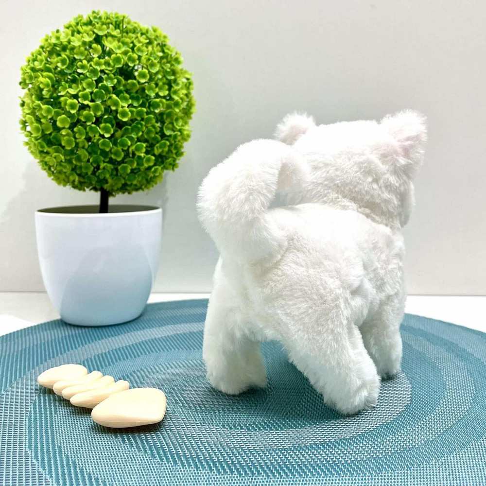 Кошеня інтерактивне ходить видає звуки ворушить хвостиком в рюкзаку Білий (777-23C) Чернігів - фото 2