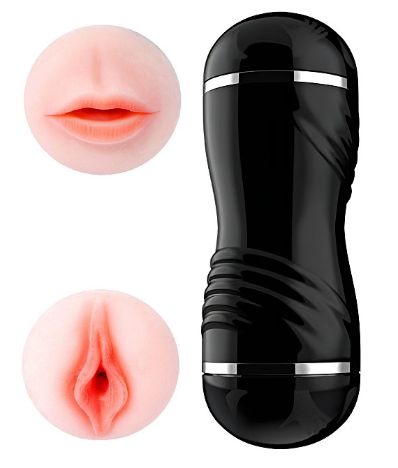 Мастурбатор с двумя входами OYO - Double Pump BLACK, YQM-205 BLACK Sex Aura Киев - изображение 1