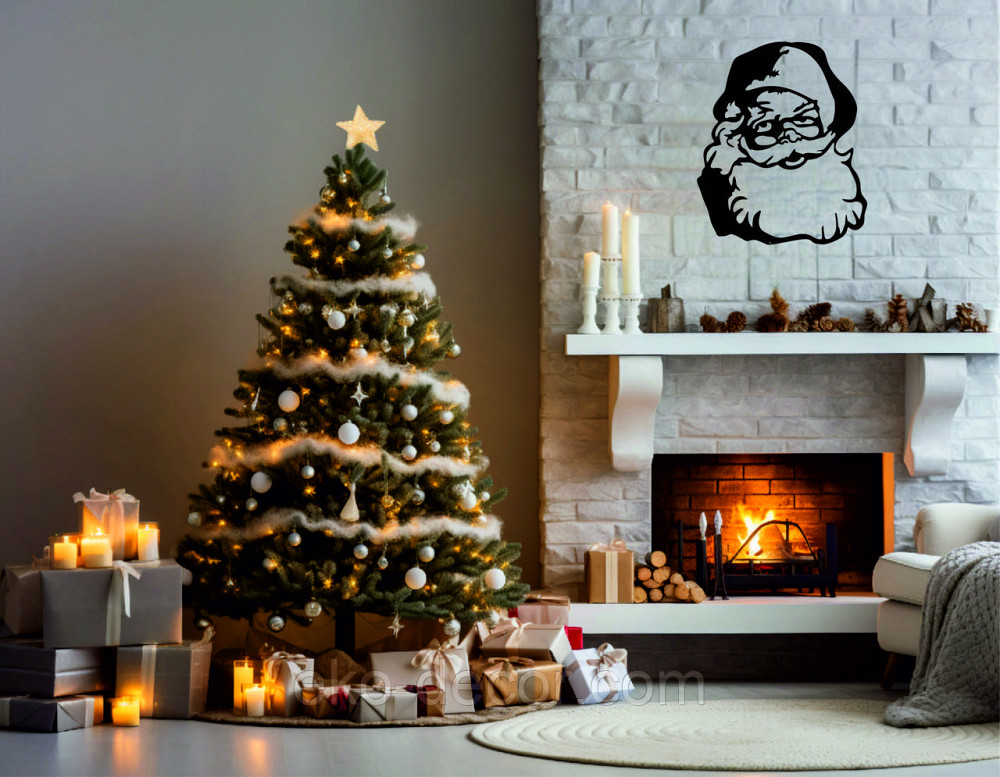 Декоративне настінне Панно «Дід Мороз», Декор на стену Київ - фото 3