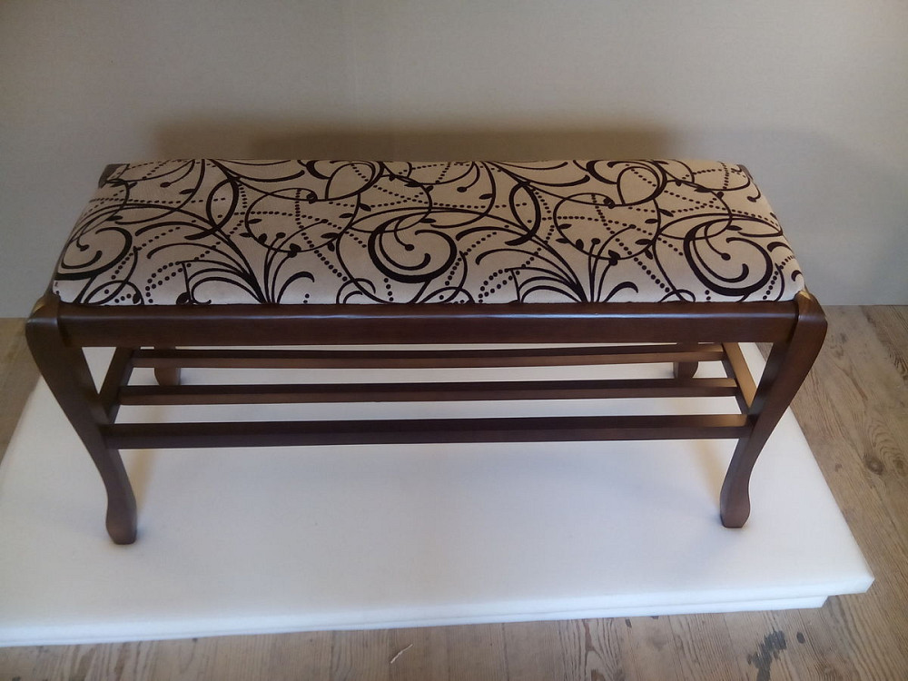 Банкетка з полкою Сієста New 1100, біла/Німфа 1а Київ - фото 1