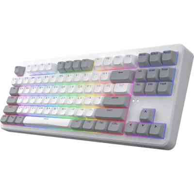 Клавиатура Hator Rockfall 3 Mecha TKL QMK/VIA Orange Wireless White (HTK851UA) Винница