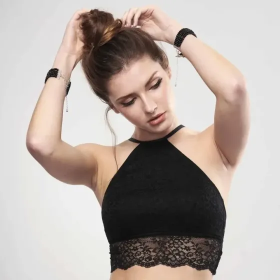 Браслети-наручники PLASIR Nacre чорні перли Bijoux Indiscrets Sex Aura Київ