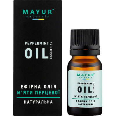 Эфирное масло Mayur Мяты перечной 10 мл (4820230952018) Винница - изображение 2