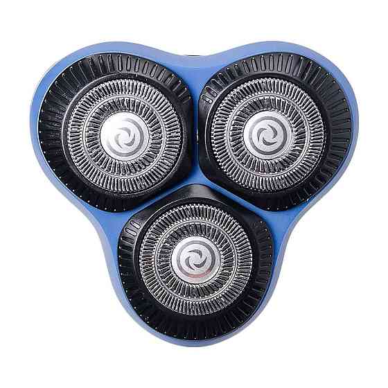 Беспроводная электробритва Sokany с тремя головками, синяя Киев