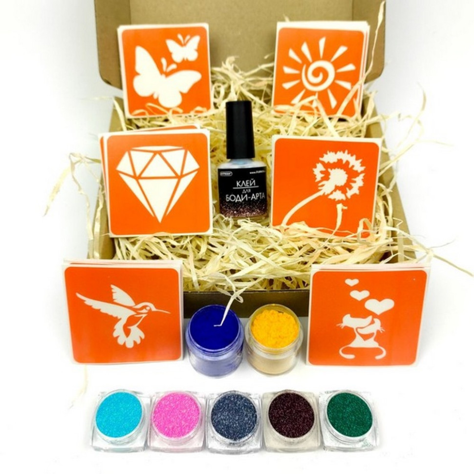 Набор для био-тату «Popular mix #2 - глиттер» popular-mix-2-glitter Винница - изображение 1