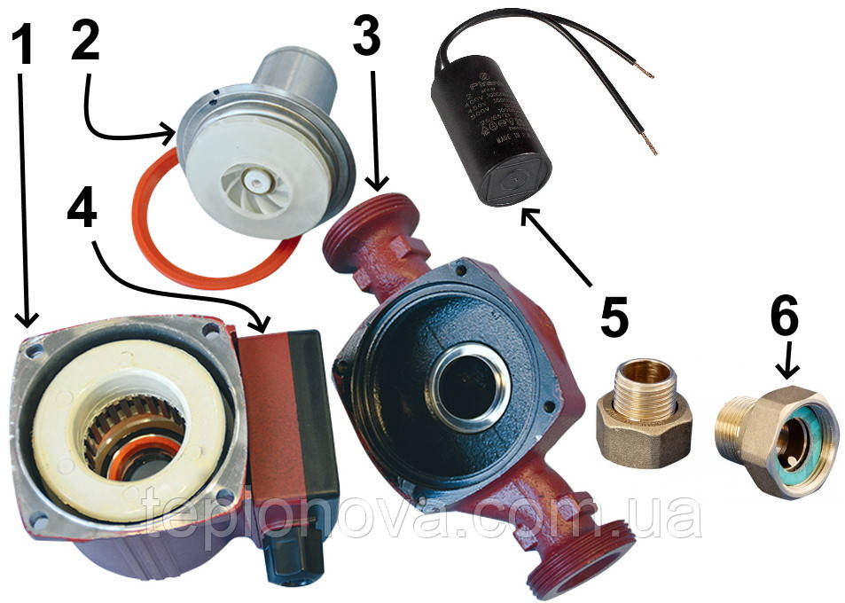 Насос циркуляционный Optima OP15-40 130мм + гайки, + кабель с вилкой! Черновцы - изображение 7