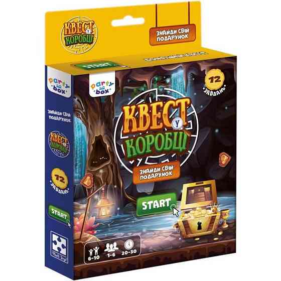 Настільна гра "Квест у коробці Відеогра" VT5902-03 інструкція 12 карток з завданнями Вінниця