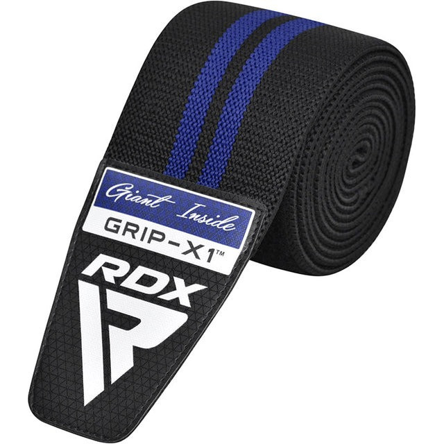 Бинти на коліна RDX GYM KNEE WRAP R11 BLACK/BLUE Каменское - изображение 3