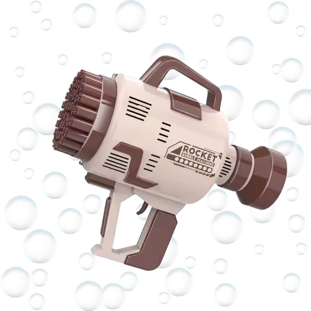 Пістолет для мильних бульбашок на акумуляторі, генератор мильних бульбашок, мильні бульбашки для дітей, коричневий Кам'янець-Подільський - фото 4