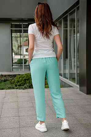 Штани жіночі, літні, м'ята 44/46 (M) топ Юрма Одяг Київ